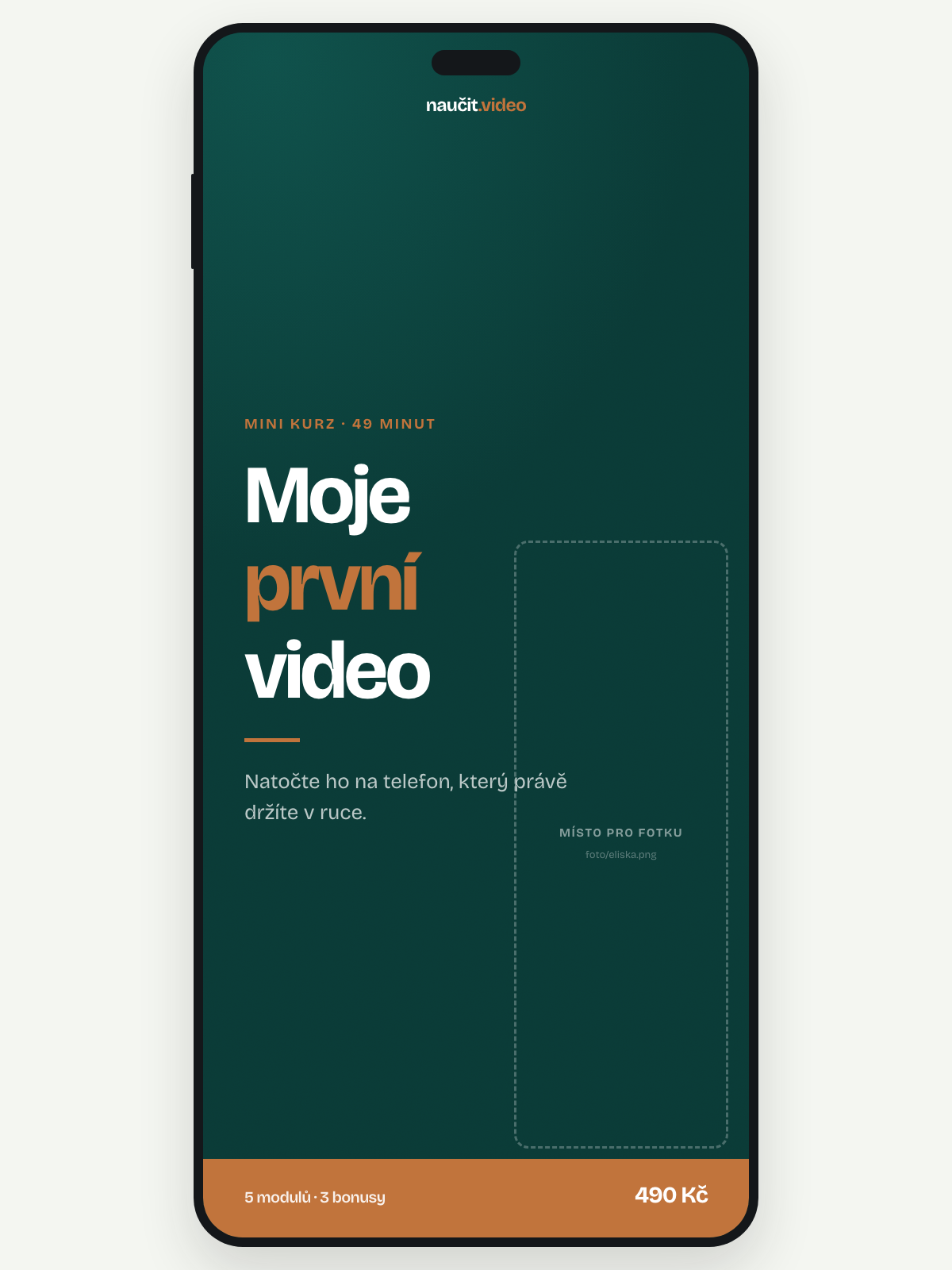 Kurz Moje první video na telefonu